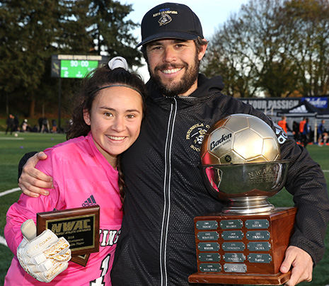 MVP Andrea Kenagy and Coach Kanyon Anderson MVP Andrea Kenagy and Coach Kanyon Anderson